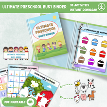 Load image into Gallery viewer, Ultimate Preschool Kids Busy Binder