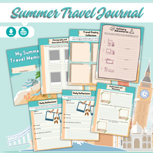Load image into Gallery viewer, Summer Travel Journal for Kids and Teens