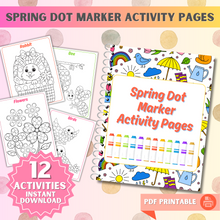 Load image into Gallery viewer, Spring Dot Marker Activity Pages for Kids
