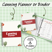 Load image into Gallery viewer, Canning Planner - Red