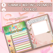 Load image into Gallery viewer, Kids Summer Writing Prompts Activity