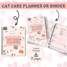 Load image into Gallery viewer, Cat Care Planner - Pink