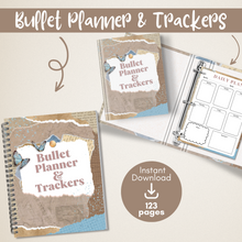 Load image into Gallery viewer, Blue Bullet Planner And Trackers