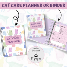 Load image into Gallery viewer, Pastel Cat Care Planner
