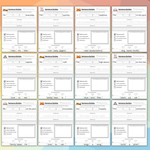 Load image into Gallery viewer, Sentence Builder Learning For Kids Worksheets
