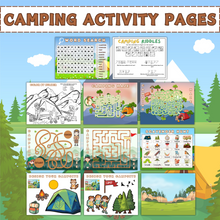 Load image into Gallery viewer, Camping Activity Pages Bundle