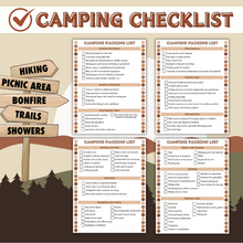 Load image into Gallery viewer, Ultimate Camping Checklists