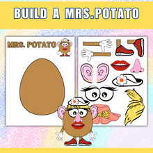 Load image into Gallery viewer, Build A Mr and Mrs Potato Kids Craft