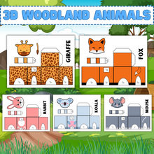 Load image into Gallery viewer, Woodland Animal 3D Kid Crafts