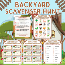 Load image into Gallery viewer, Backyard Scavenger Hunt - 3 Games To Enjoy