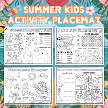 Load image into Gallery viewer, Summer Activity Placemats