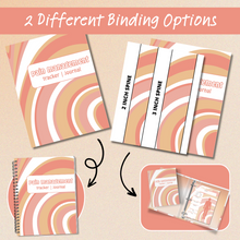 Load image into Gallery viewer, Pain Management Journal and Tracker - Orange Swirl Pattern
