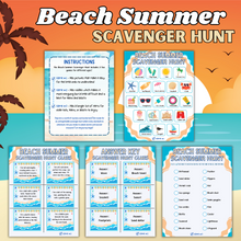 Load image into Gallery viewer, Beach Summer Scavenger Hunt