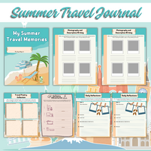 Load image into Gallery viewer, Summer Travel Journal for Kids and Teens