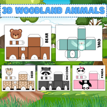 Load image into Gallery viewer, Woodland Animal 3D Kid Crafts