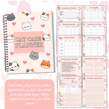 Load image into Gallery viewer, Cat Care Planner - Pink