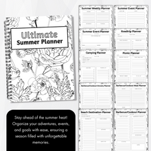 Load image into Gallery viewer, Ultimate Summer Planner - Black and White