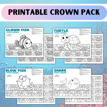 Load image into Gallery viewer, Under The Sea Paper Crown Crafts for Kids