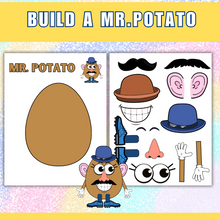 Load image into Gallery viewer, Build A Mr and Mrs Potato Kids Craft