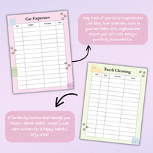 Load image into Gallery viewer, Pastel Cat Care Planner