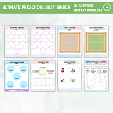 Load image into Gallery viewer, Ultimate Preschool Kids Busy Binder