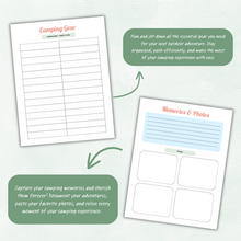 Load image into Gallery viewer, Camping Planner - Pastel