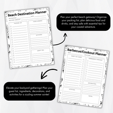 Load image into Gallery viewer, Ultimate Summer Planner - Black and White
