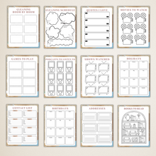 Load image into Gallery viewer, Blue Bullet Planner And Trackers