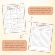 Load image into Gallery viewer, Canning Planner