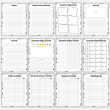 Load image into Gallery viewer, Ultimate Summer Planner - Black and White