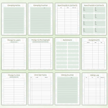 Load image into Gallery viewer, Camping Planner - Green
