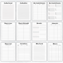 Load image into Gallery viewer, Camping Planner - Black and White
