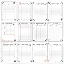 Load image into Gallery viewer, Dog Care Planner - Black and White