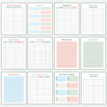 Load image into Gallery viewer, Camping Planner - Pastel