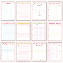 Load image into Gallery viewer, Pain Management Tracking and Journal - Polka Dot Pattern