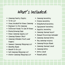 Load image into Gallery viewer, Canning Planner - Red