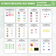 Load image into Gallery viewer, Ultimate Preschool Kids Busy Binder
