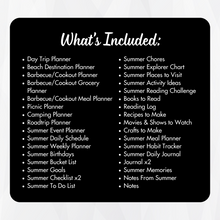 Load image into Gallery viewer, Ultimate Summer Planner - Black and White