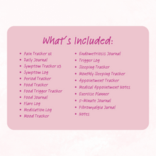 Load image into Gallery viewer, Pain Management Tracking and Journal - Polka Dot Pattern