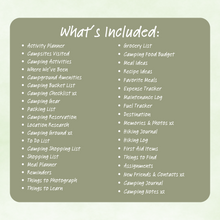 Load image into Gallery viewer, Camping Planner - Green