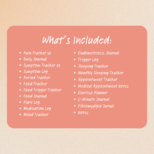 Load image into Gallery viewer, Pain Management Journal and Tracker - Orange Swirl Pattern