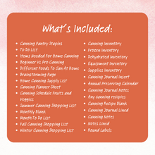 Load image into Gallery viewer, Colorful Canning Planner