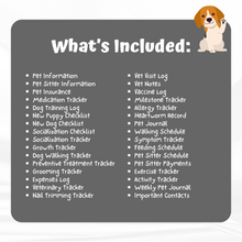 Load image into Gallery viewer, Dog Care Planner - Black and White