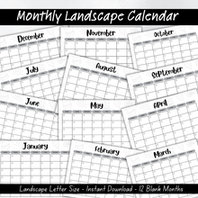 Load image into Gallery viewer, Camping Planner - Black and White