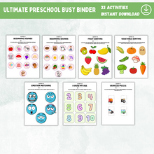 Load image into Gallery viewer, Ultimate Preschool Kids Busy Binder