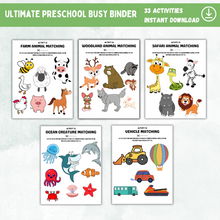 Load image into Gallery viewer, Ultimate Preschool Kids Busy Binder