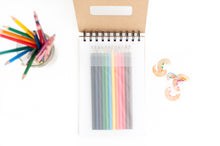 Load image into Gallery viewer, The Inspired Imagination Personalized Art Sketch Pad With Colored Pencil Set