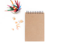 Load image into Gallery viewer, The Artistic Adventures Personalized Sketch Pad With Colored Pencil Set