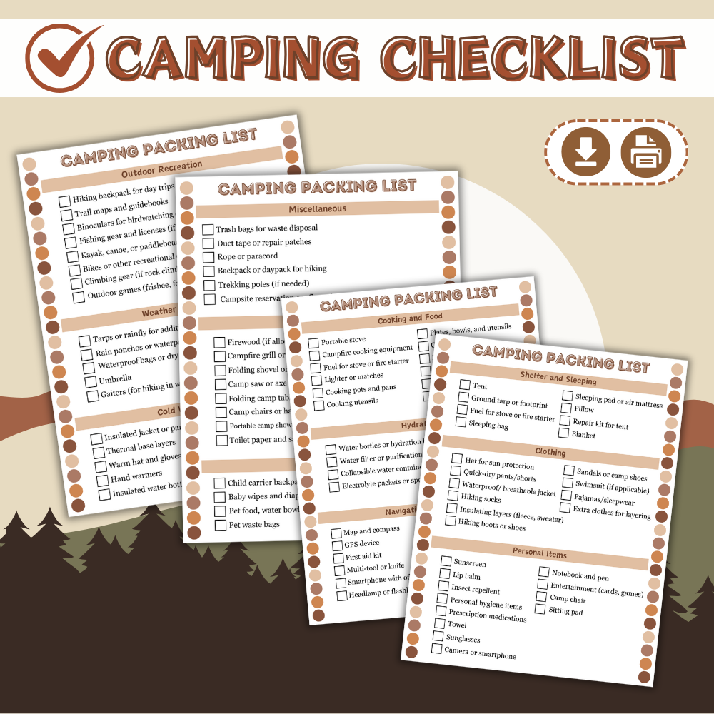 Ultimate Camping Checklists