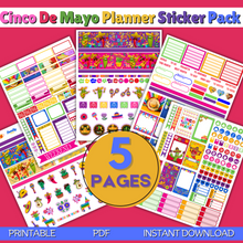 Load image into Gallery viewer, Cinco de Mayo Planner Stickers
